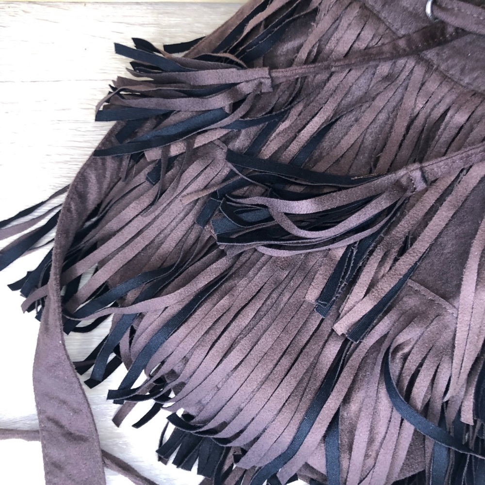 Fringe Leather Purse